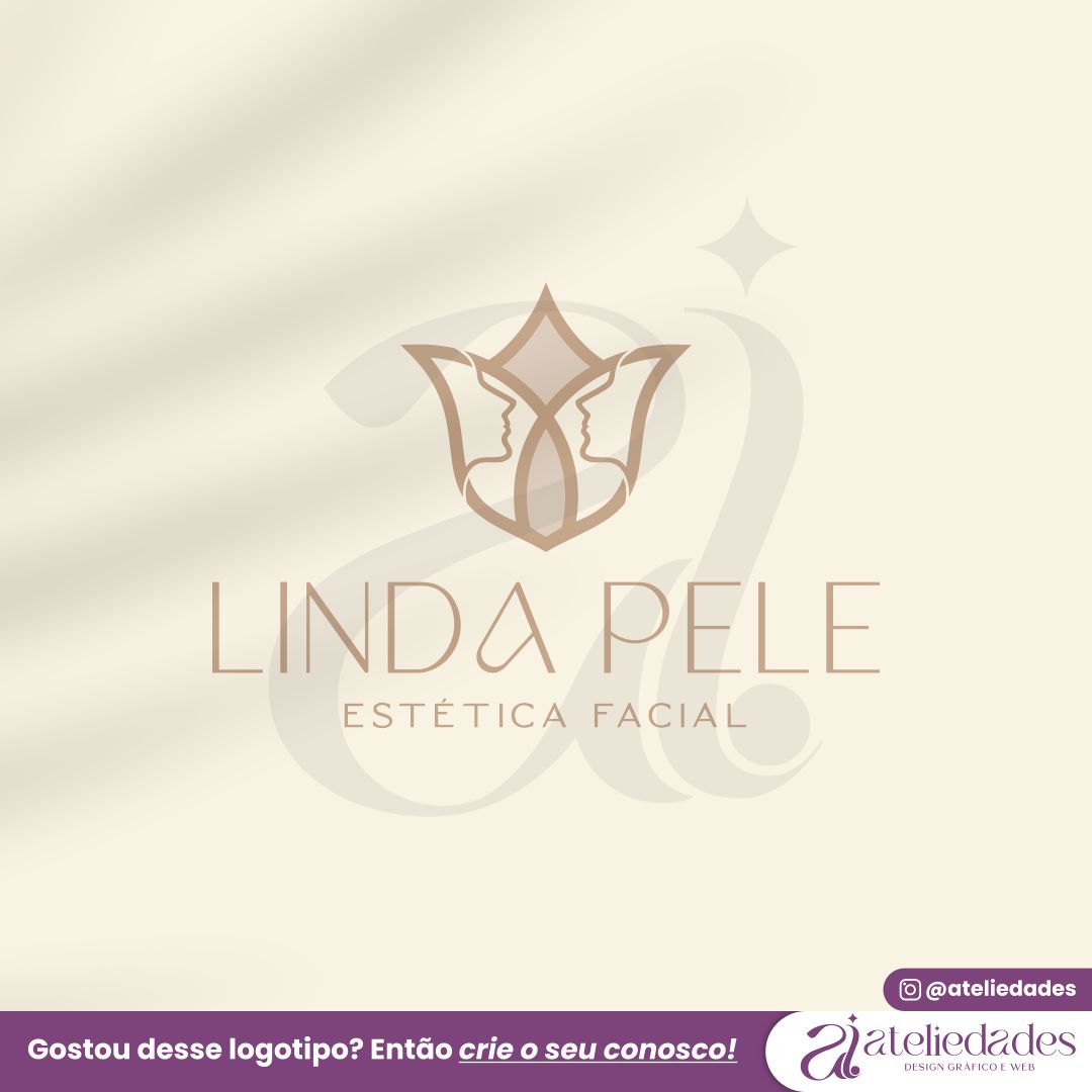 ateliedades logotipo estetica logotipo para esteticistas linda pele
