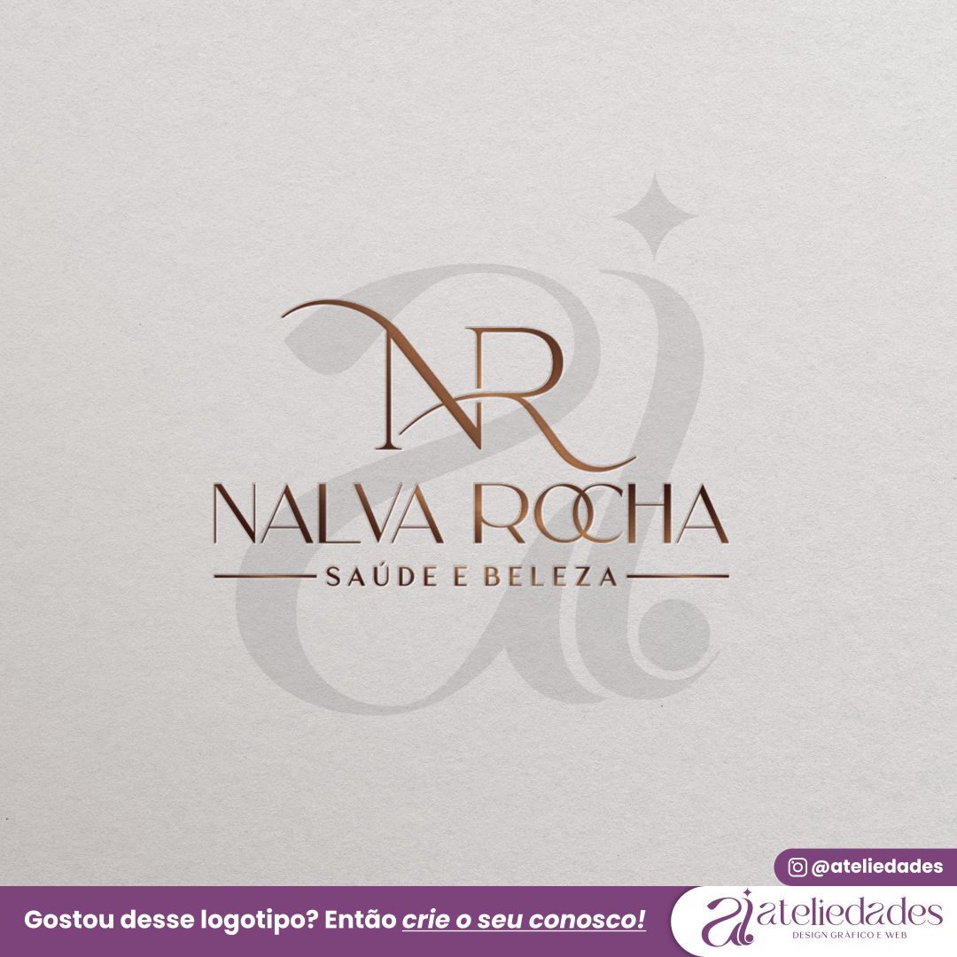 ateliedades logotipo estetica logotipo para esteticistas nalva rocha