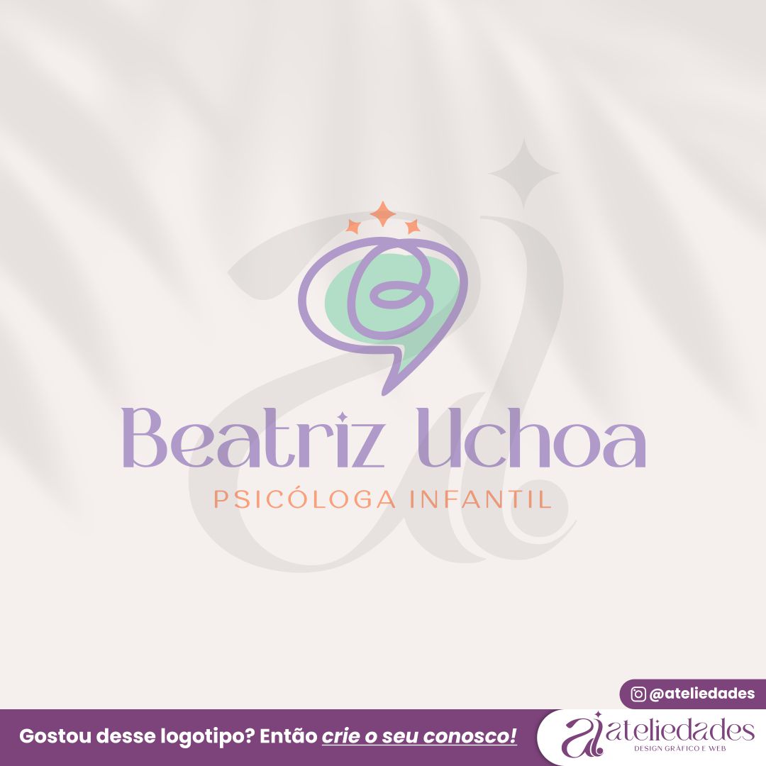 logotipo para psicologa infantil beatriz uchoa