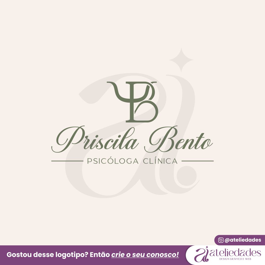 ateliedades logotipo psicologia identidade visual psicologos priscila bento