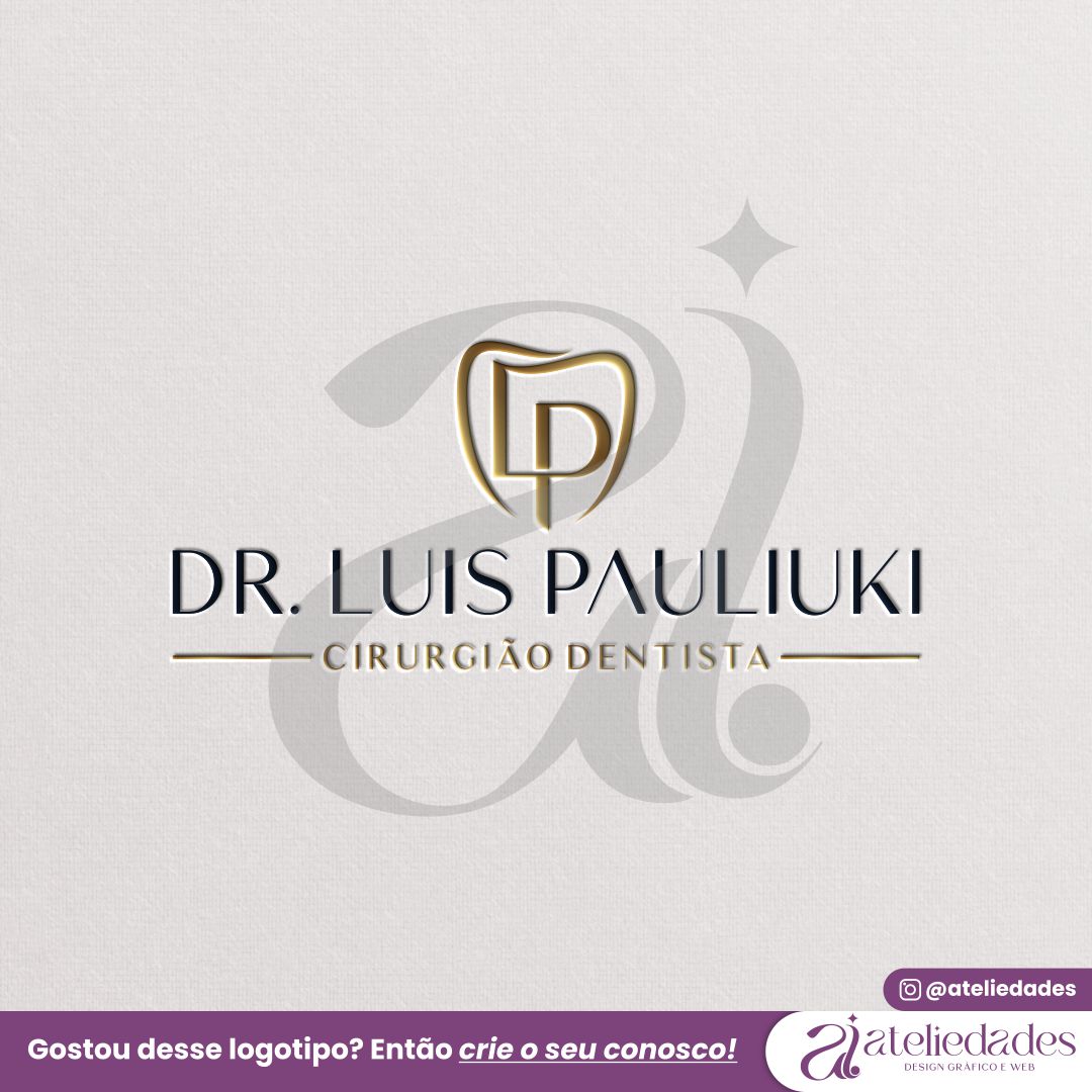 ateliedades logotipo para cirurgião dentistas odontologia dr luis pauliuki