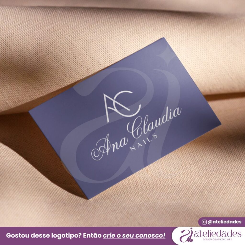 logotipo para nail designer manicure ana claudia nails