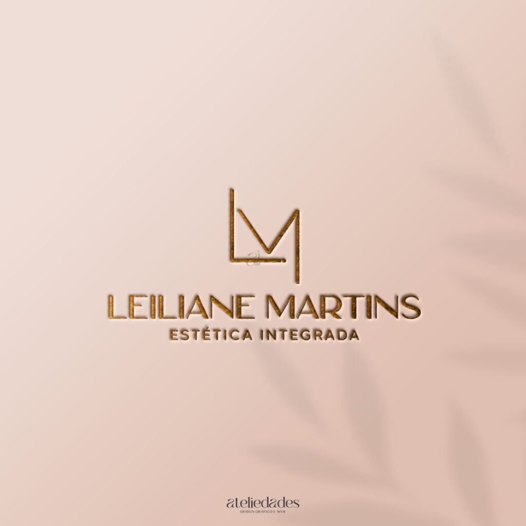logotipo para esteticistas clínicas de estética ateliedades leiliane martins