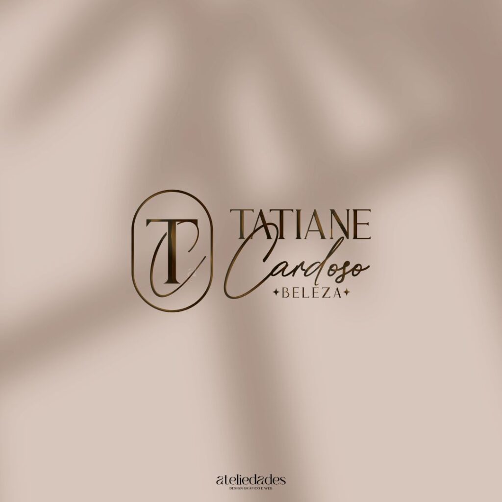 logotipo para esteticistas clínicas de estética ateliedades tatiane cardoso