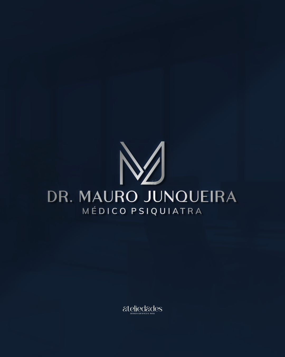 criação de logotipo psiquiatria dr mauro junqueira