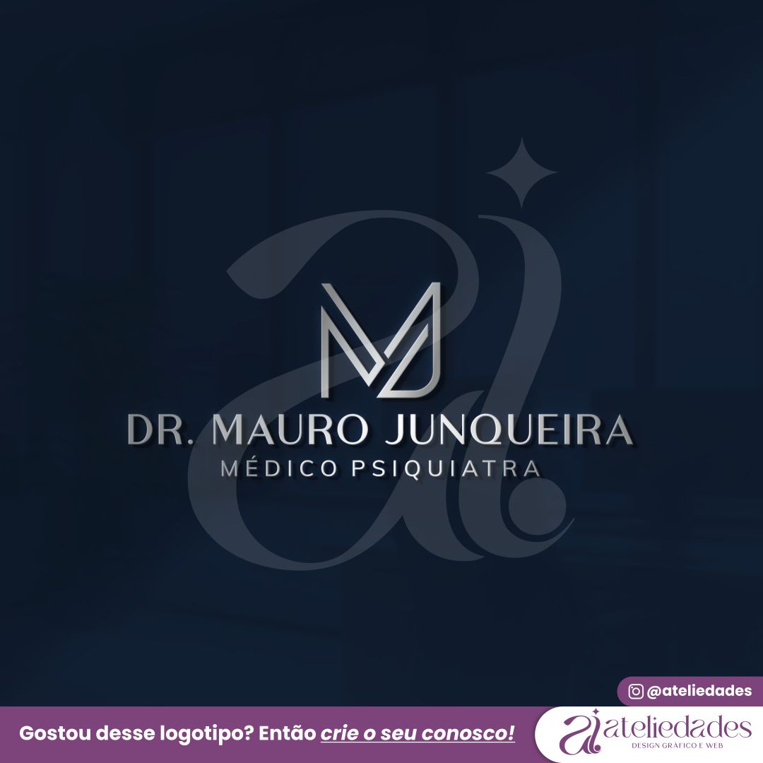 criação de logotipo psiquiatria dr mauro junqueira