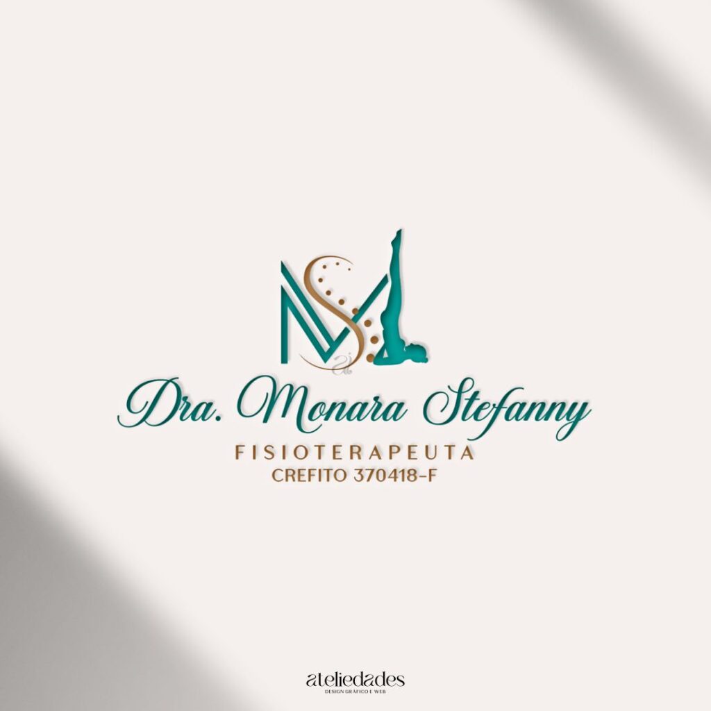 ateliedades criação de logotipo fisioterapia monara stefanny