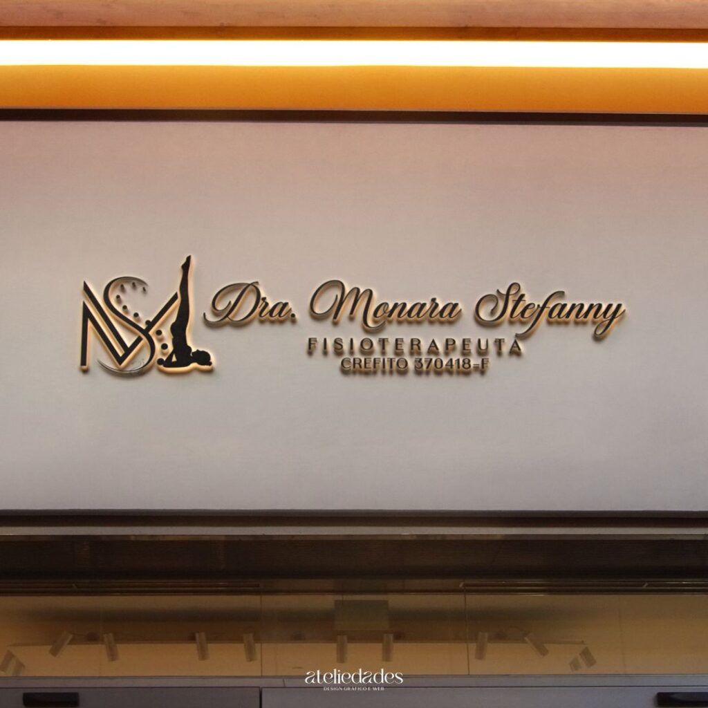 ateliedades criação de logotipo fisioterapia monara stefanny