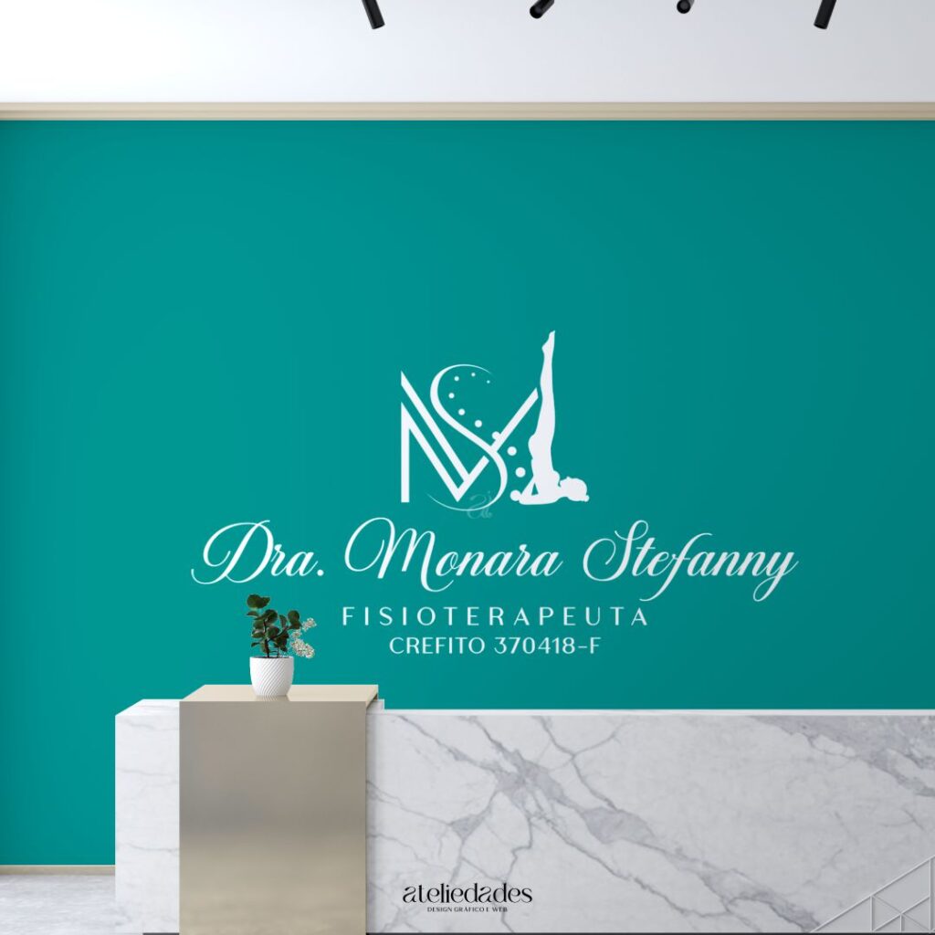 ateliedades criação de logotipo fisioterapia monara stefanny