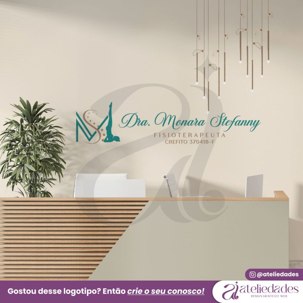 ateliedades criação de logotipo fisioterapia monara stefanny