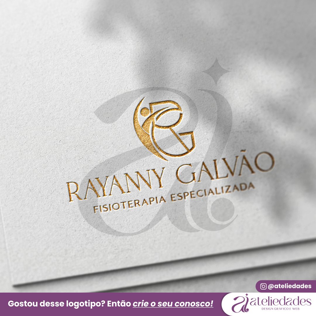 ateliedades criação de logotipo fisioterapia rayanny galvão
