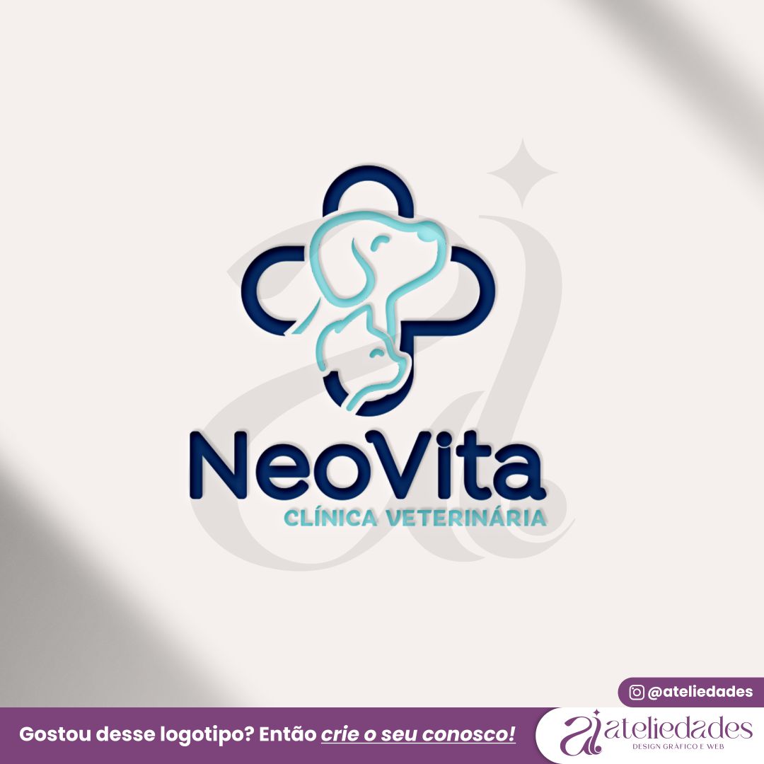 ateliedades criação de logotipo para veterinário neovita