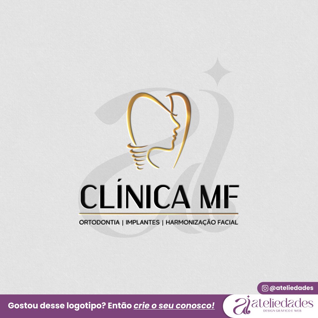 ateliedades logotipo harmonização facial ortodontia implantes clínica mf