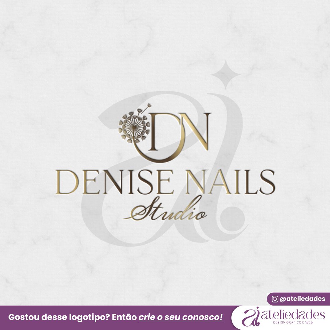 criação de logotipo nail designer denise nails