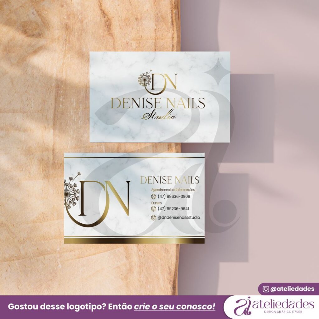 criação de logotipo nail designer denise nails