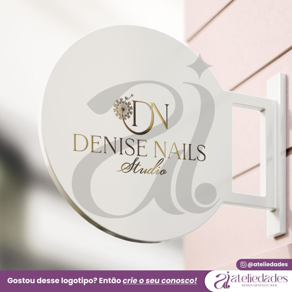 criação de logotipo nail designer denise nails