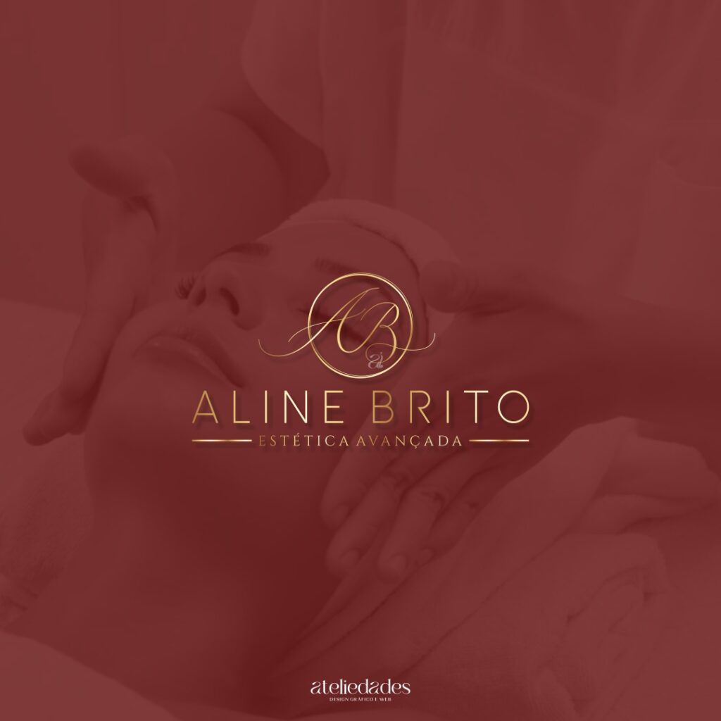 criação de logotipo para estética ateliedades aline brito