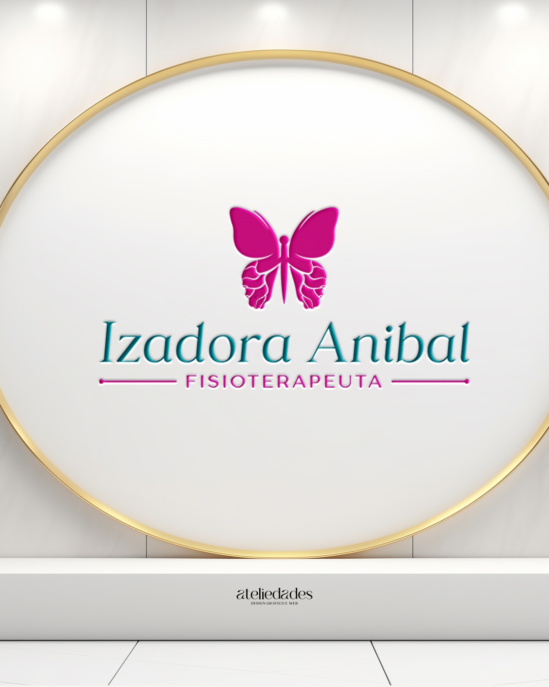 ateliedades criação de logotipo fisioterapia izadora anibal