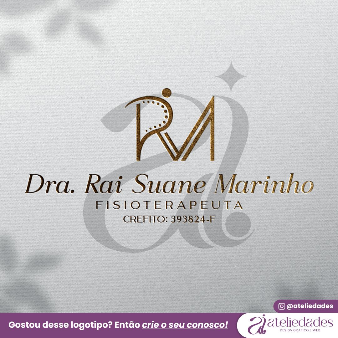 ateliedades logo logotipo logomarca para fisioterapia fisioterapeuta dra rai suane marinho