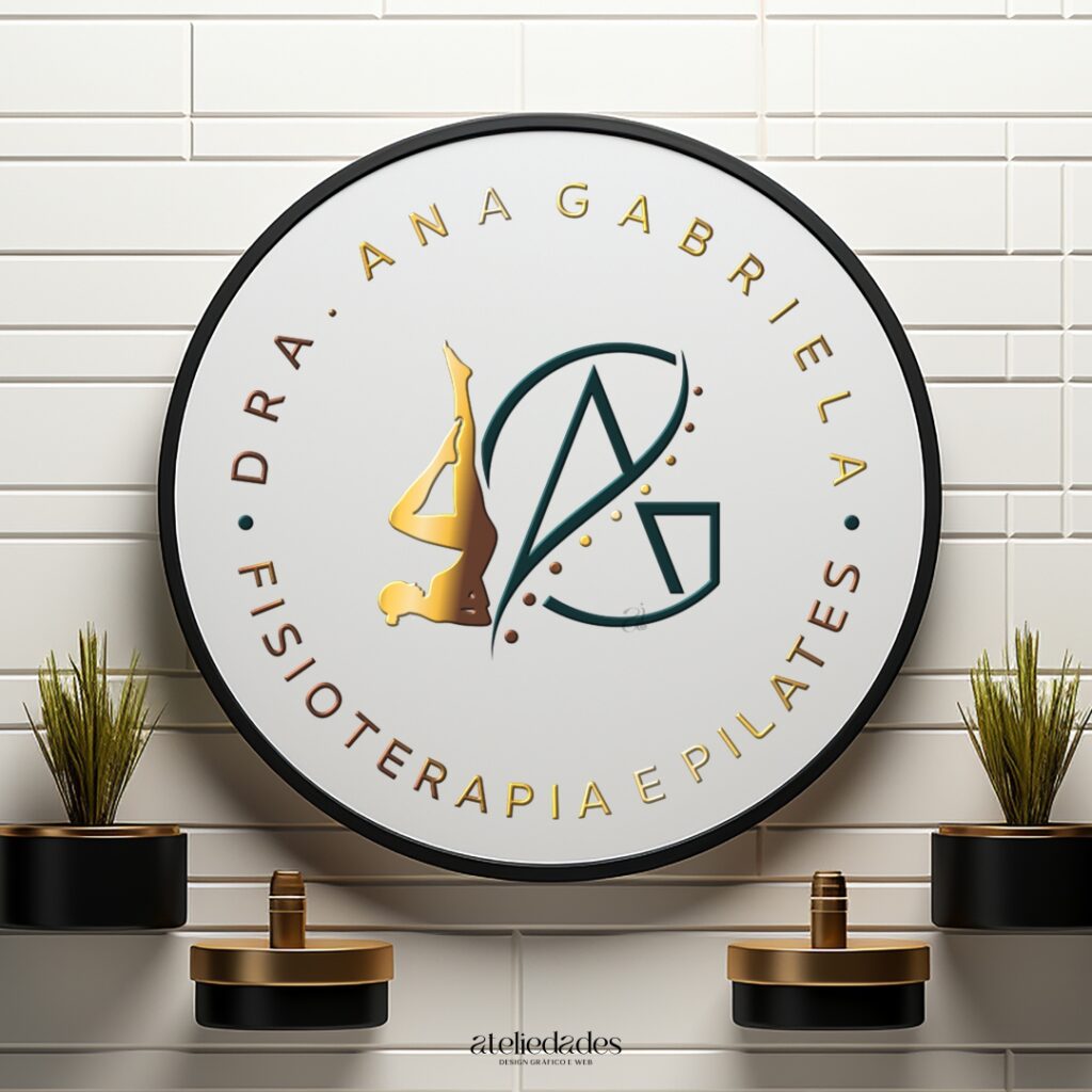 ateliedades logotipo para pilates e fisioterapia exclusivo