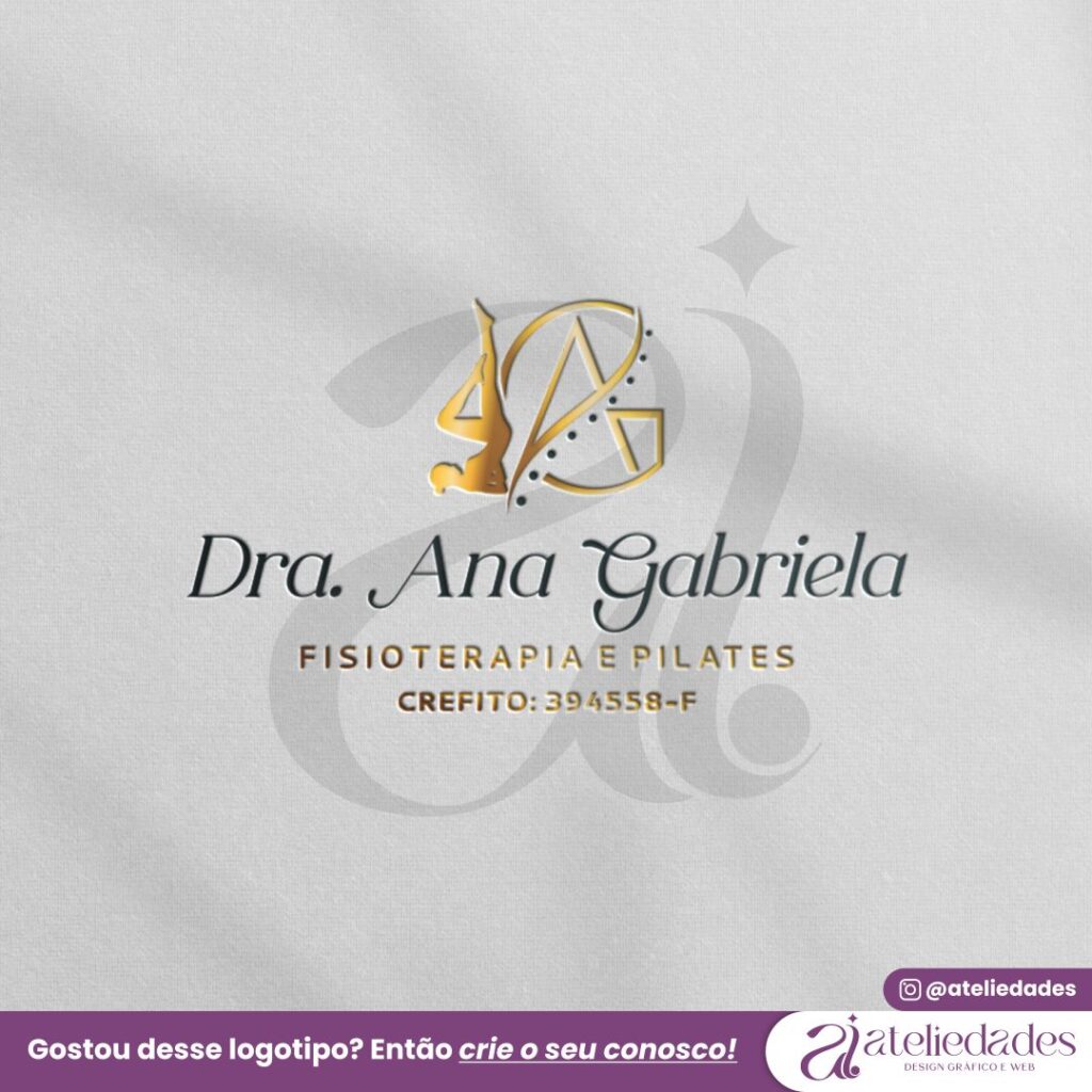 ateliedades logotipo para pilates e fisioterapia exclusivo