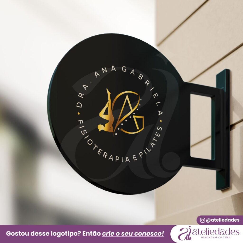 ateliedades logotipo para pilates e fisioterapia exclusivo