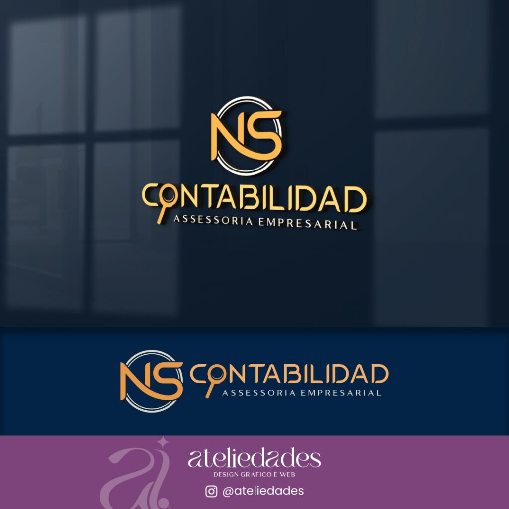 criação de logotipo para contabilidade ns contabilidad