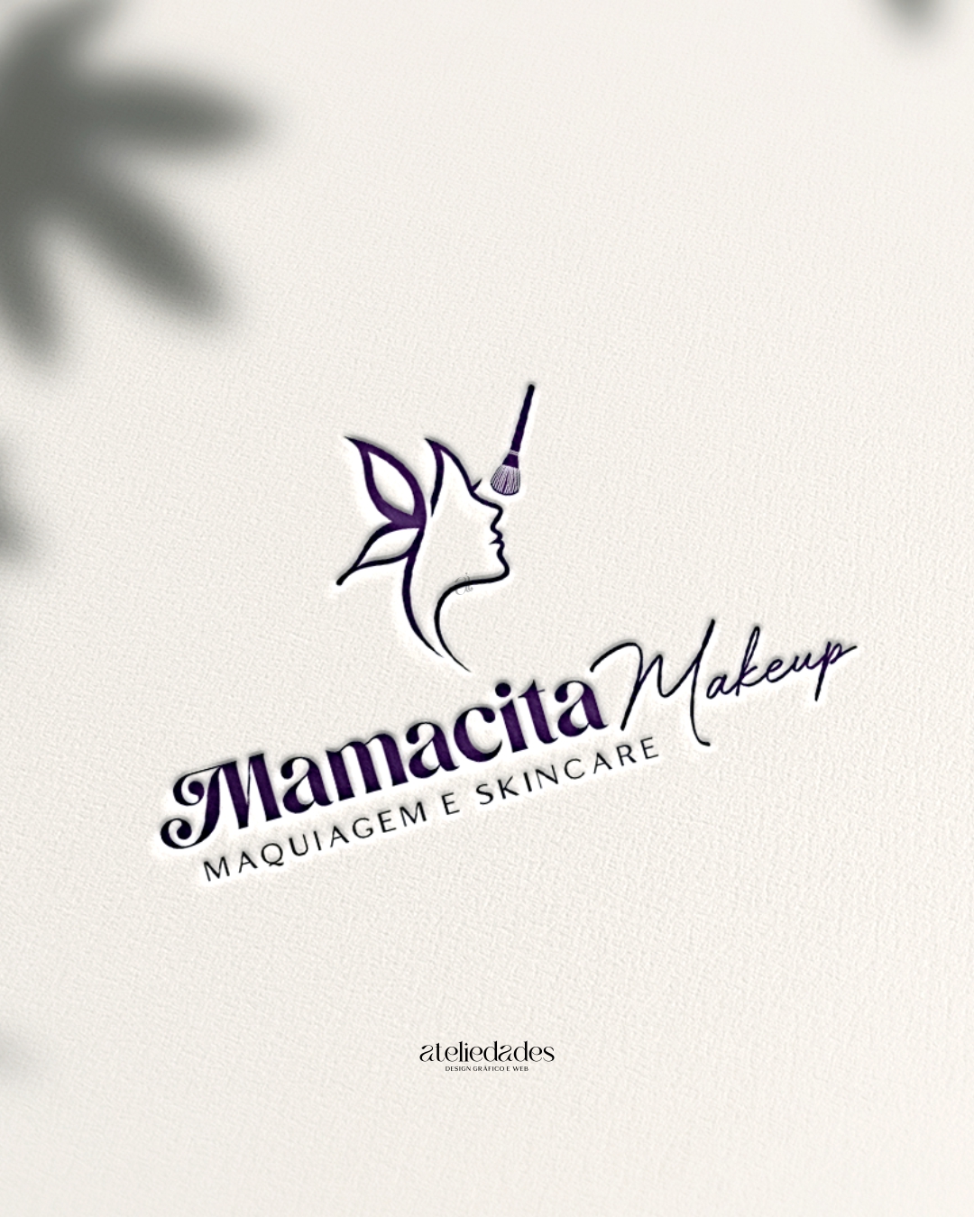 ateliedades logotipo para loja de maquiagem e skincare