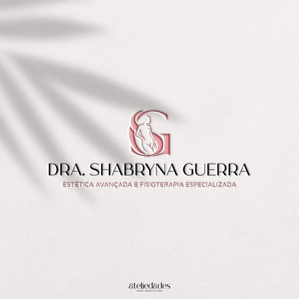 logotipo estética logo fisioterapia dra shabryna guerra