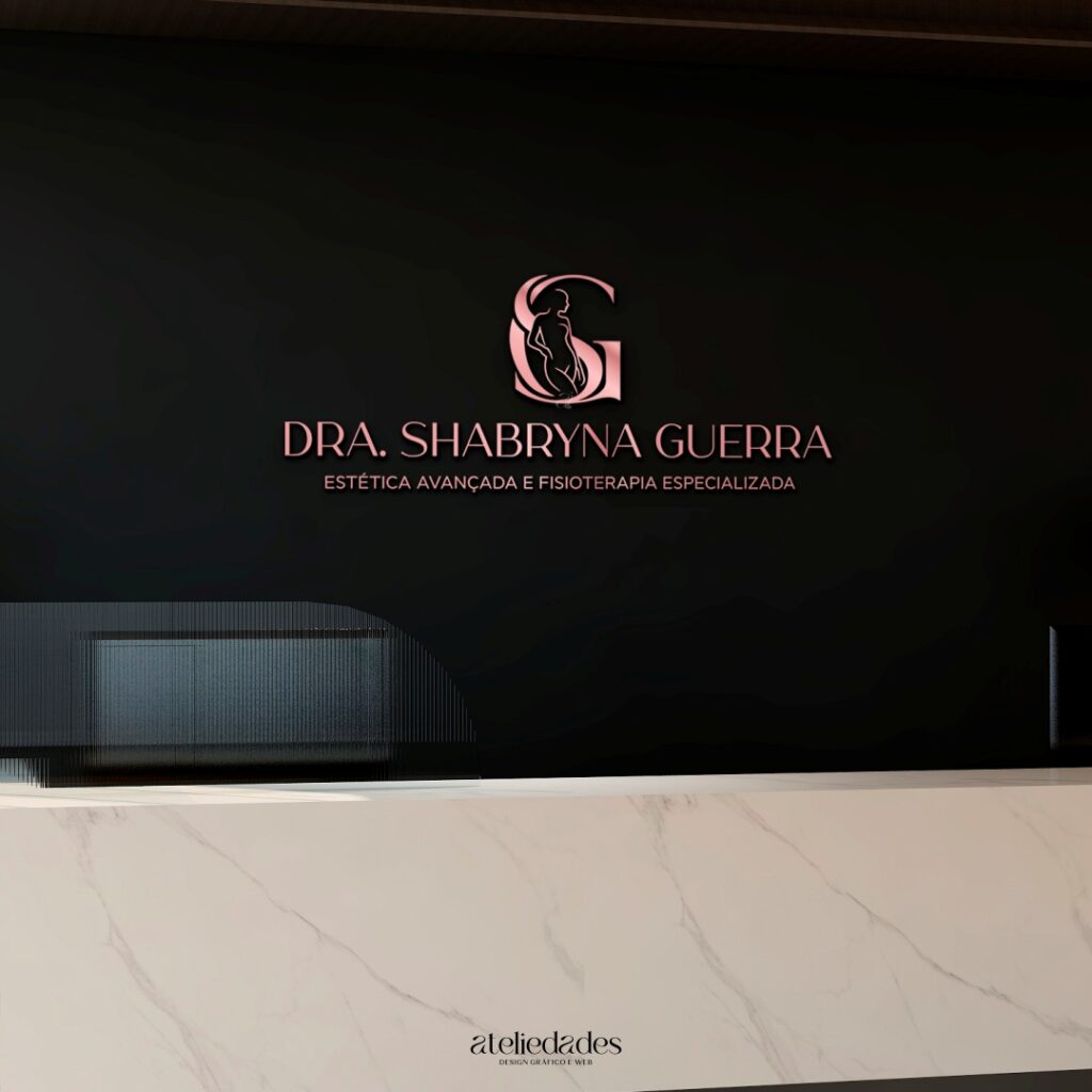 logotipo estética logo fisioterapia dra shabryna guerra