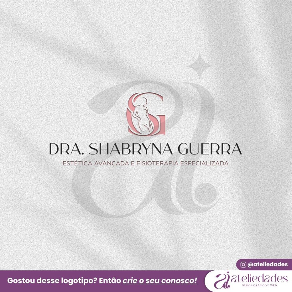 logotipo estética logo fisioterapia dra shabryna guerra