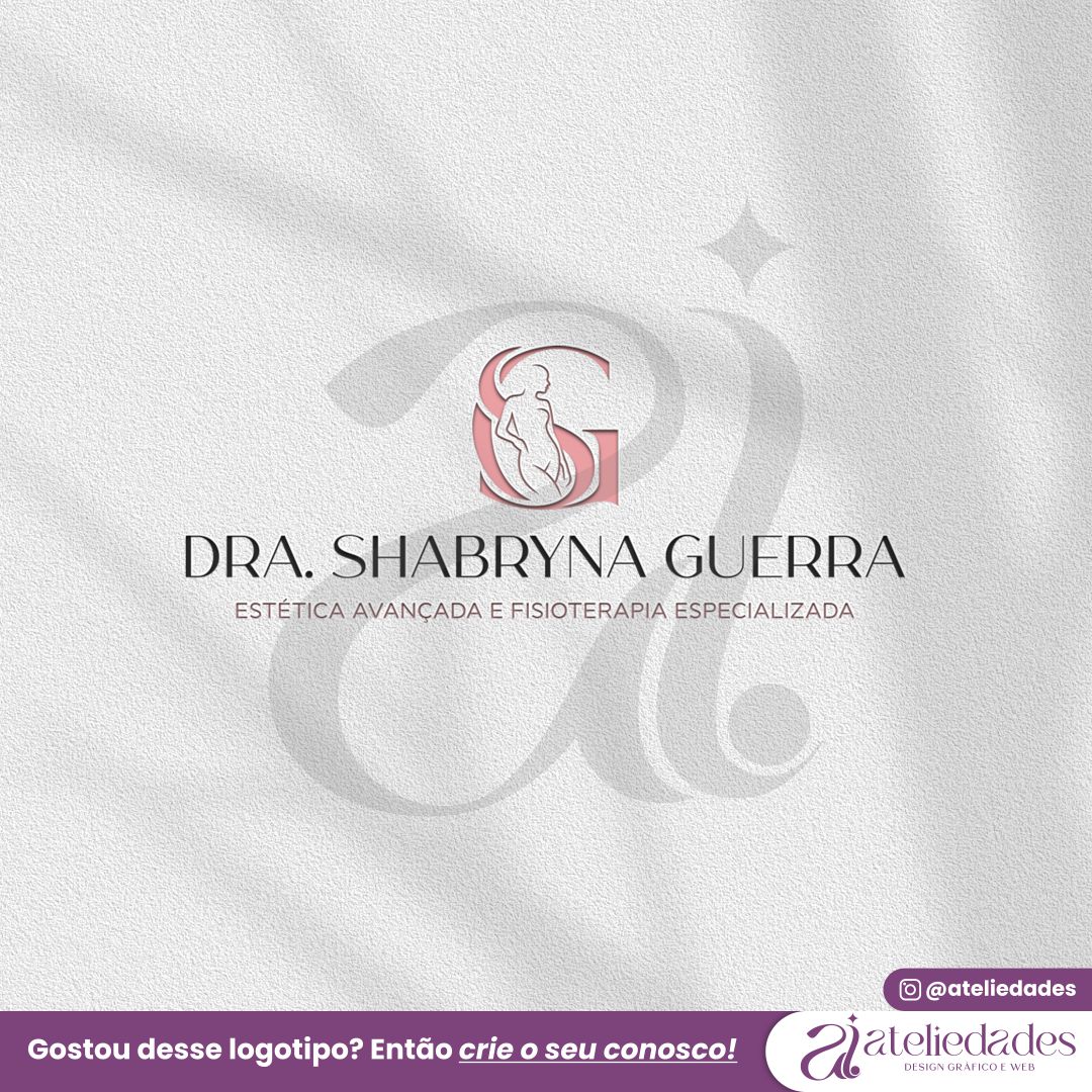 logotipo estética logo fisioterapia dra shabryna guerra