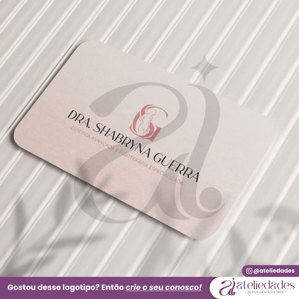 logotipo estética logo fisioterapia dra shabryna guerra