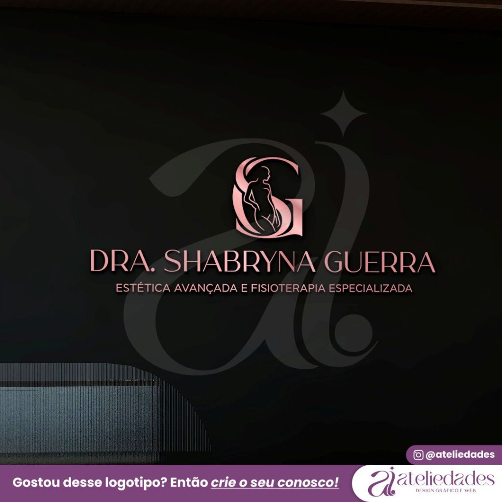 logotipo estética logo fisioterapia dra shabryna guerra