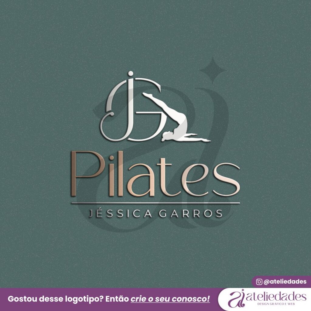 logotipo estudio de pilates e fisioterapia pilates jéssica garros