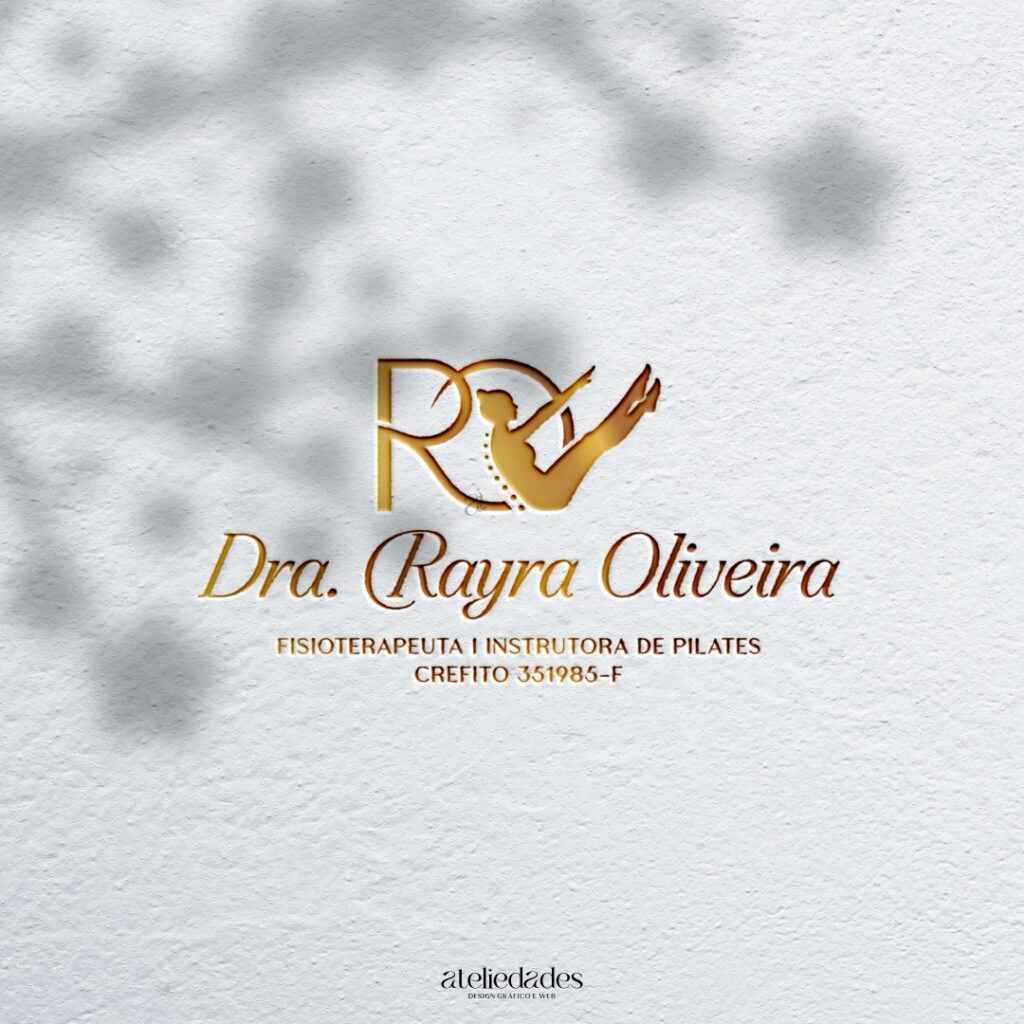 logotipo fisioterapia e studio de pilates dra rayra oliveira