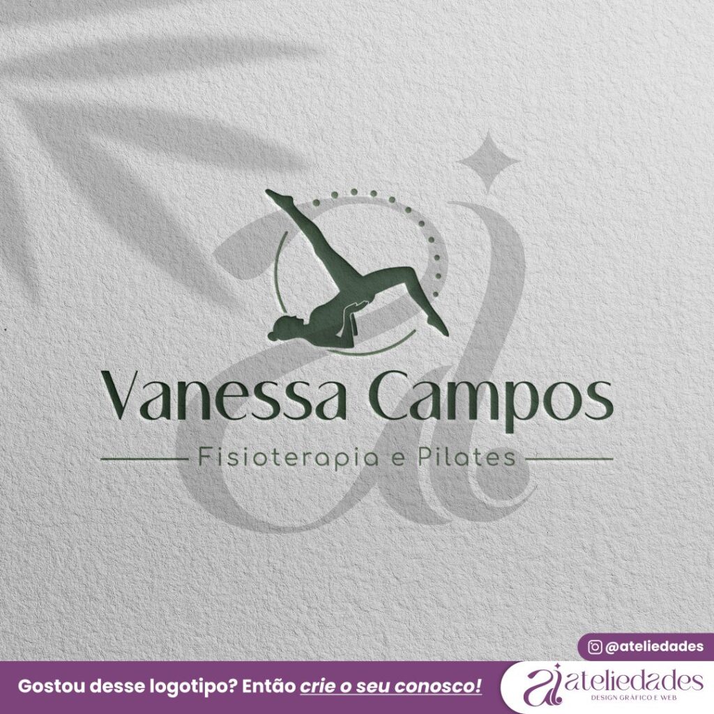 logotipo fisioterapia e pilates vanessa campos