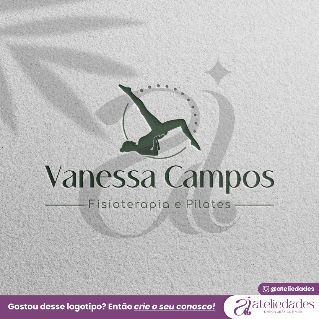 logotipo fisioterapia e pilates vanessa campos