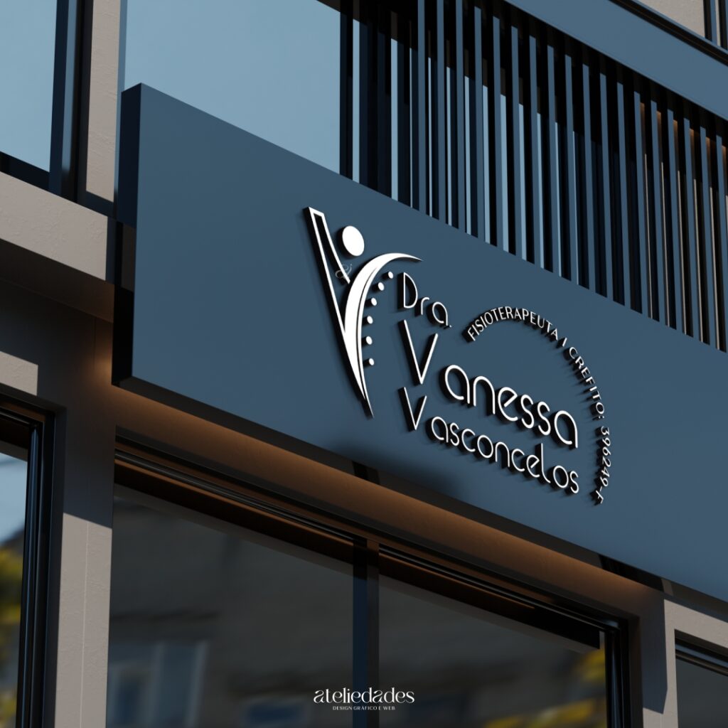 logotipo fisioterapia fisioterapeuta dra vanessa vasconcelos