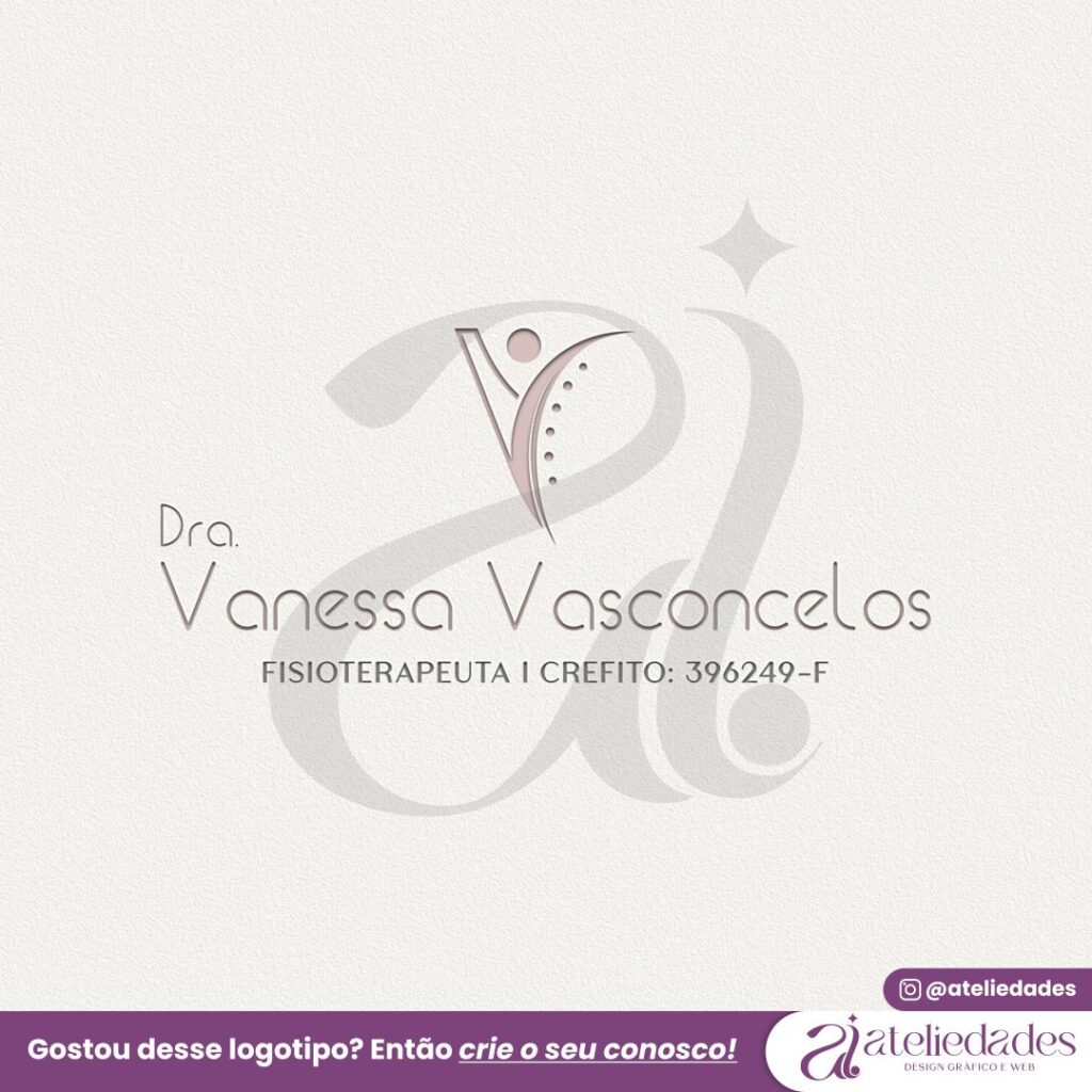 logotipo fisioterapia fisioterapeuta dra vanessa vasconcelos
