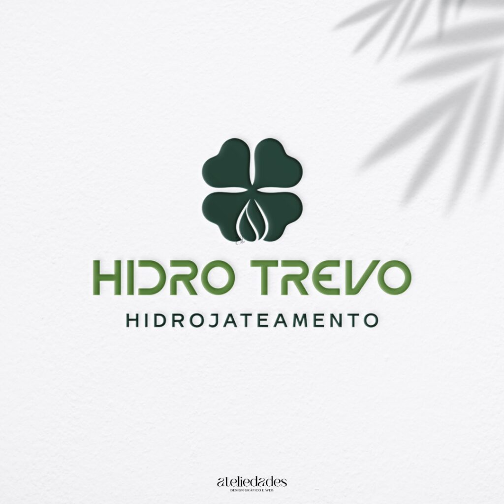 logotipo hidrojatemento hidro trevo ateliedades