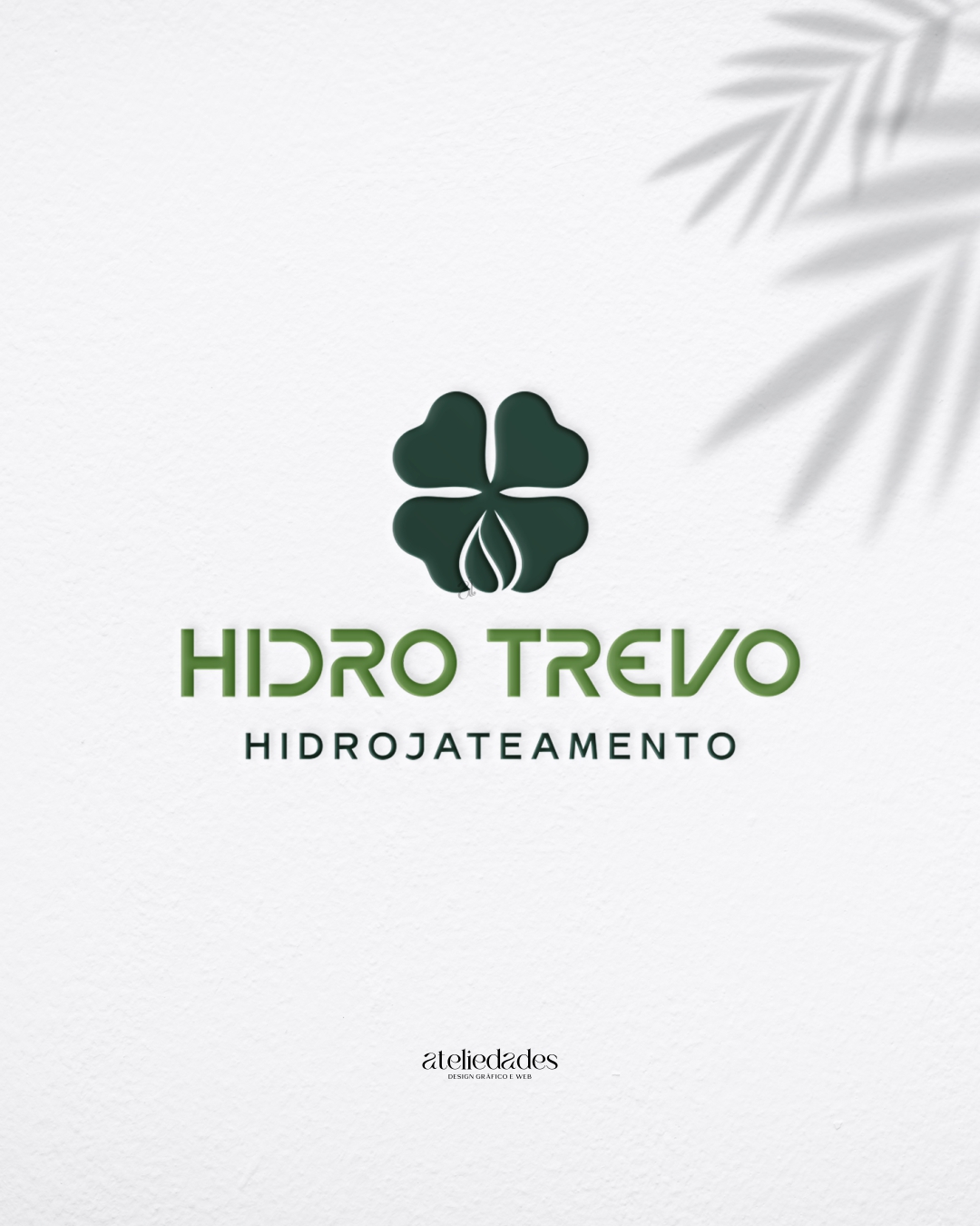 logotipo hidrojatemento hidro trevo ateliedades
