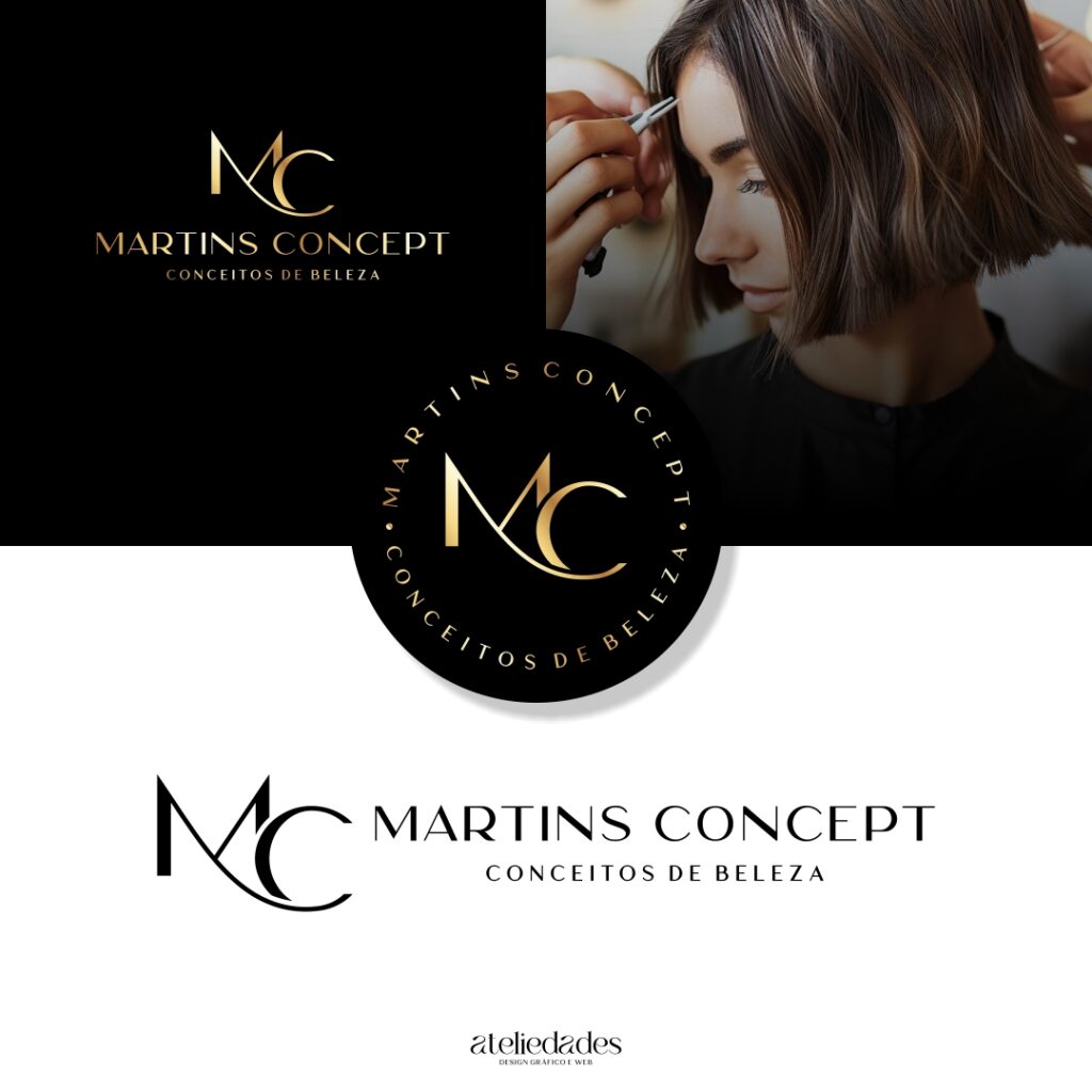logotipo para clínicas de estética salão de beleza ateliedades