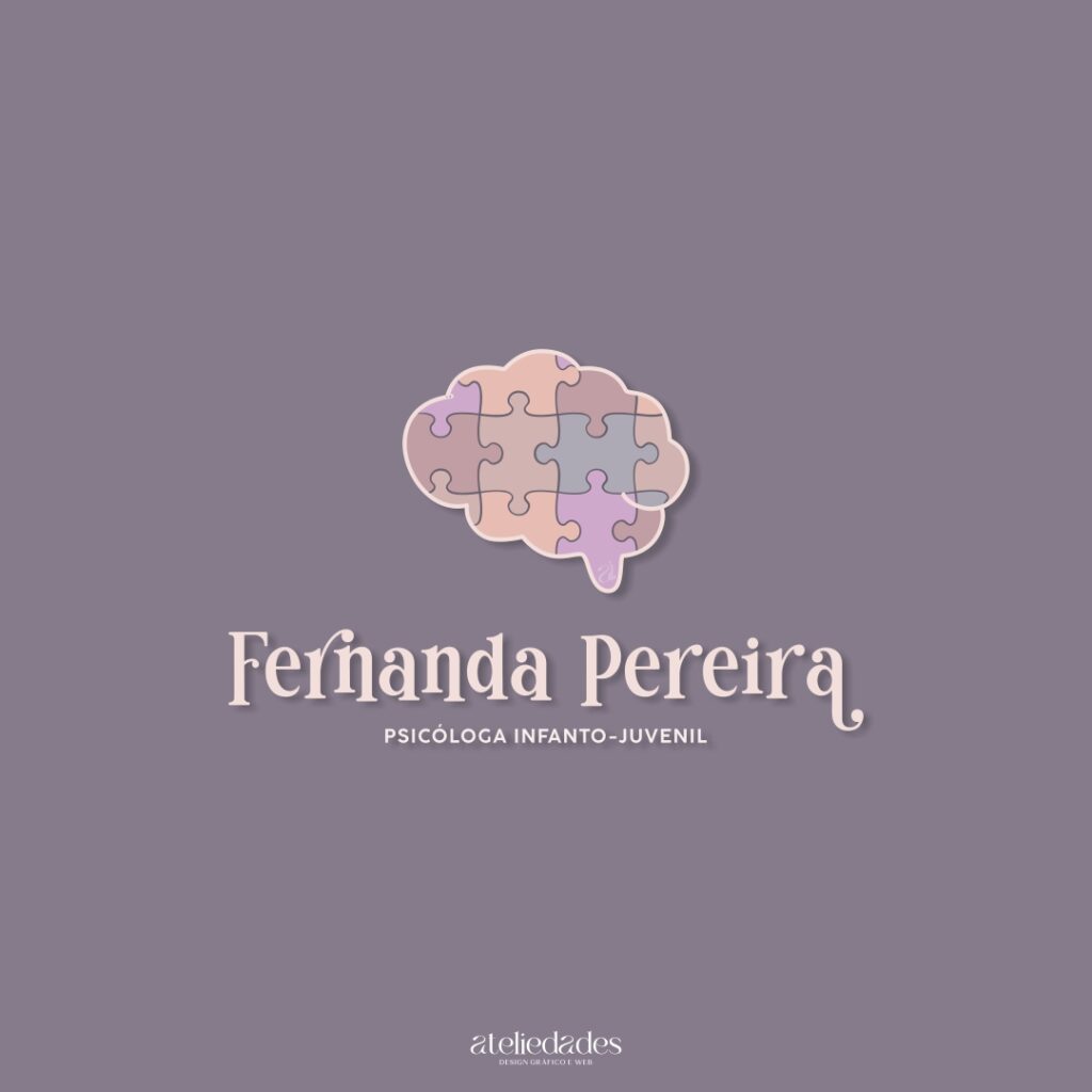 ateliedades criação de logotipo psicologia infanto juvenil fernanda pereira