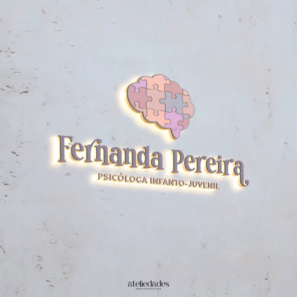 ateliedades criação de logotipo psicologia infanto juvenil fernanda pereira