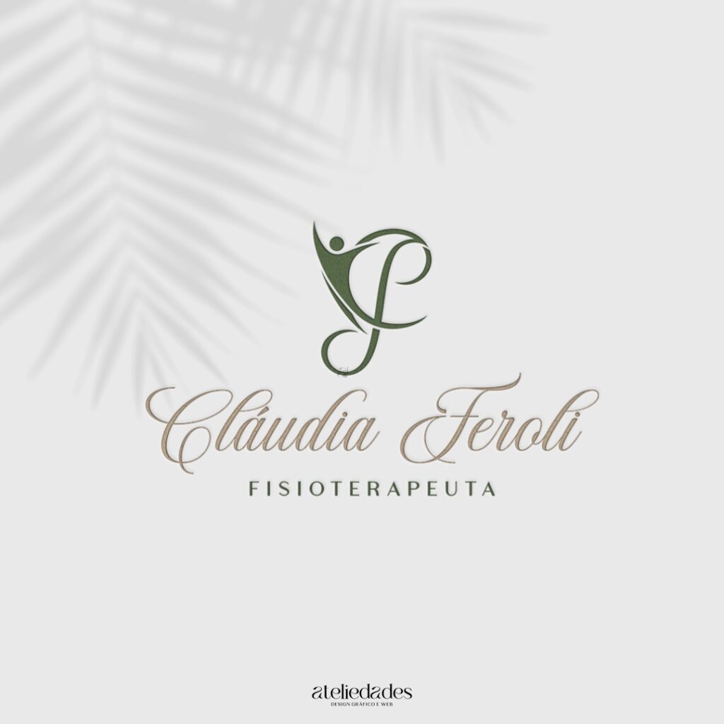 criação de logotipo fisioterapeuta cláudia feroli