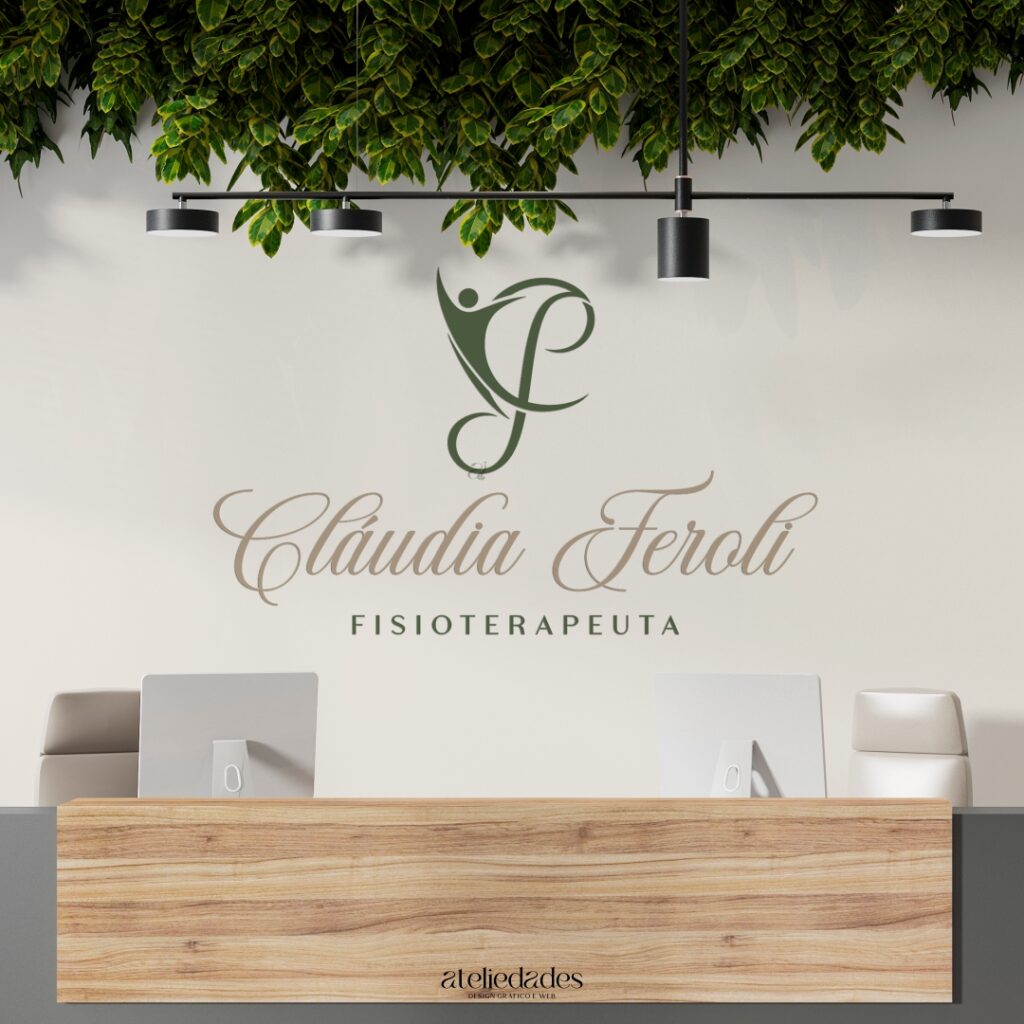 criação de logotipo fisioterapeuta cláudia feroli