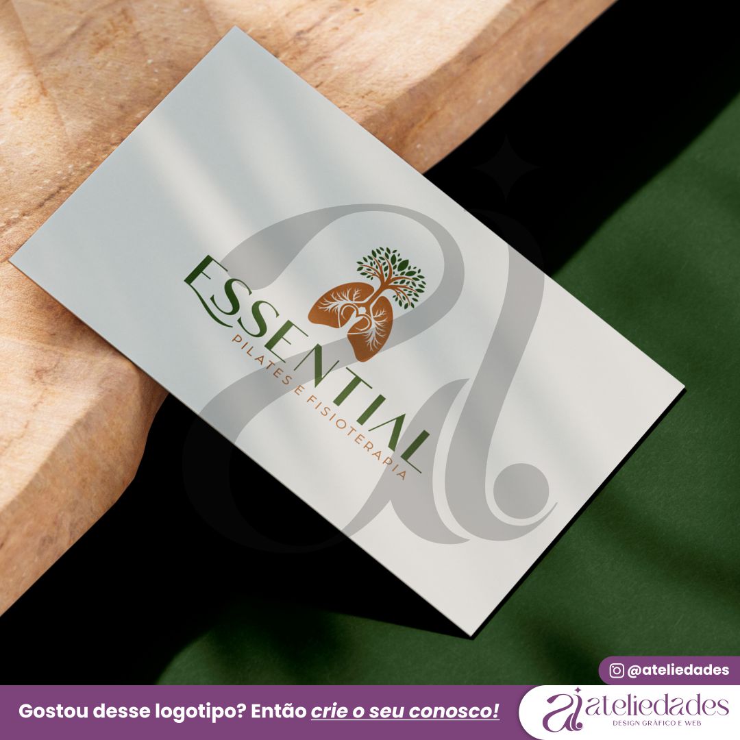 criação de logotipo fisioterapia cardiorespiratória essential