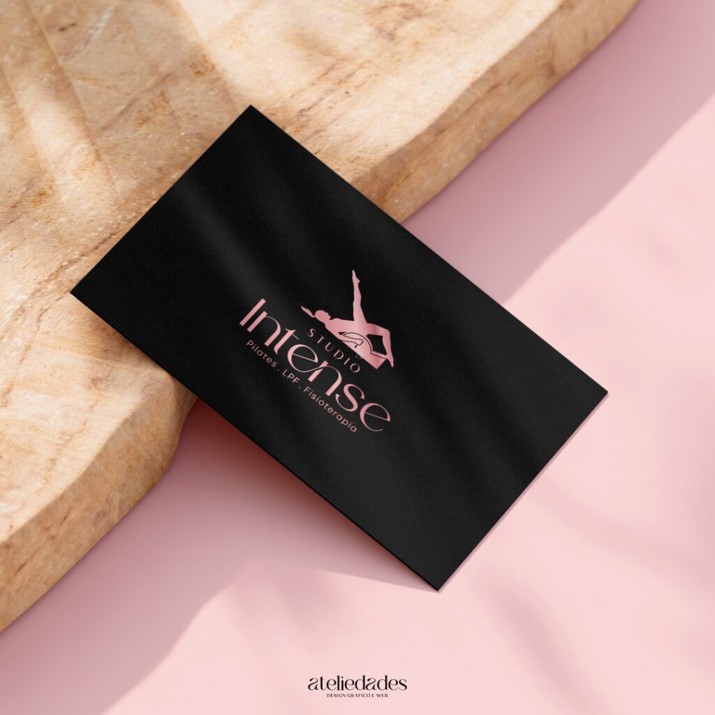 criação de logotipo pilates lpf fisioterapia studio intense