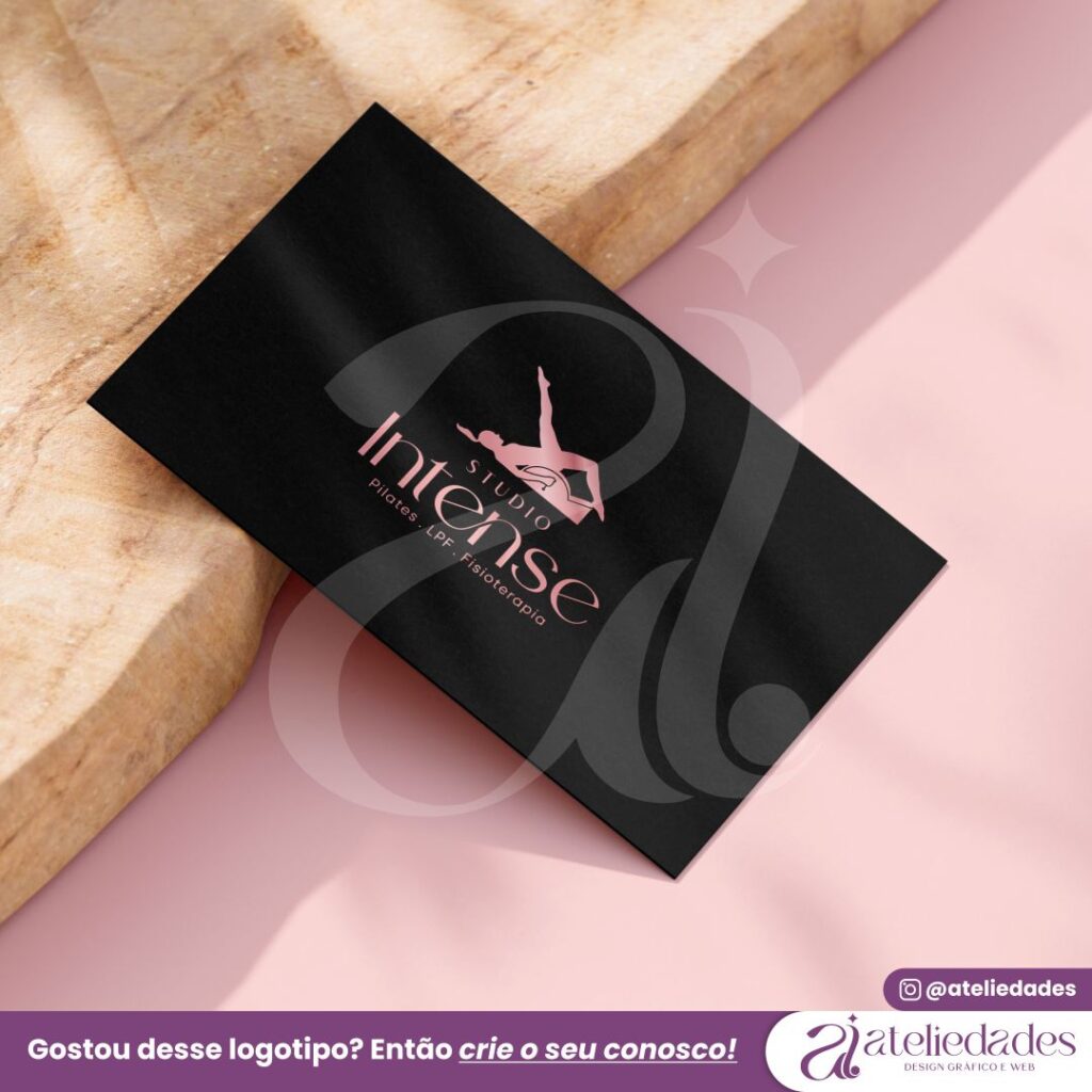 criação de logotipo pilates lpf fisioterapia studio intense